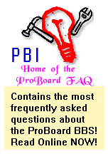  PBI - Home of the ProBoard FAQ 